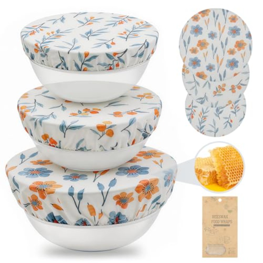 Reusable Beeswax Bowl Covers-3 - Beeswax Food Cover ulasan dan harga