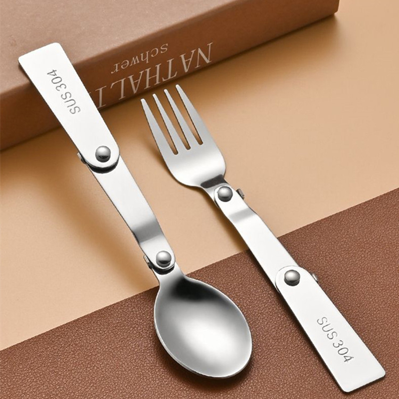 1Pc/3Pcs Stainless Steel Spoon - Bamboo Cutlery Travel ulasan dan harga