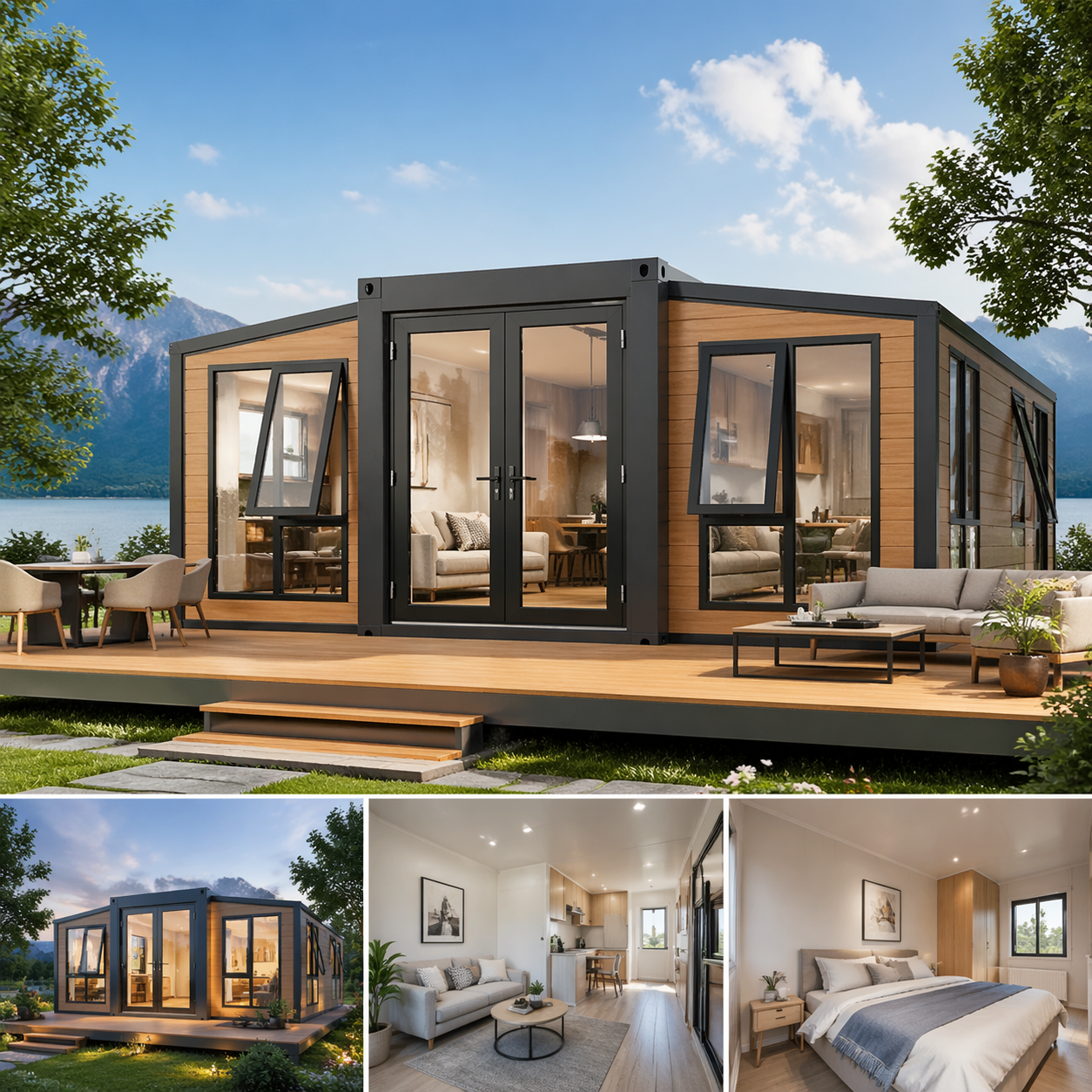 Eco Friendly Prefab House with - Sustainable Living House ulasan dan harga