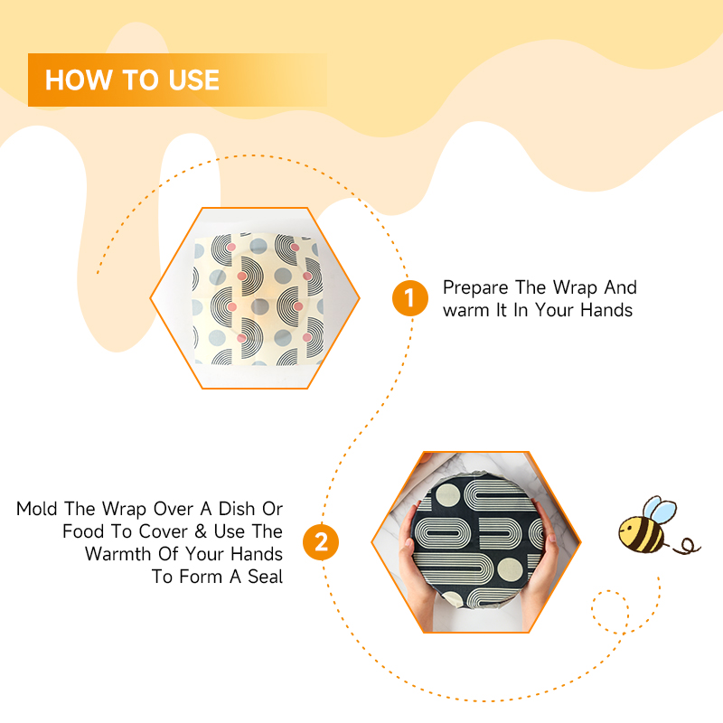 3 Sizes(S,M,L) Organic Beeswax - Beeswax Food Cover ulasan dan harga