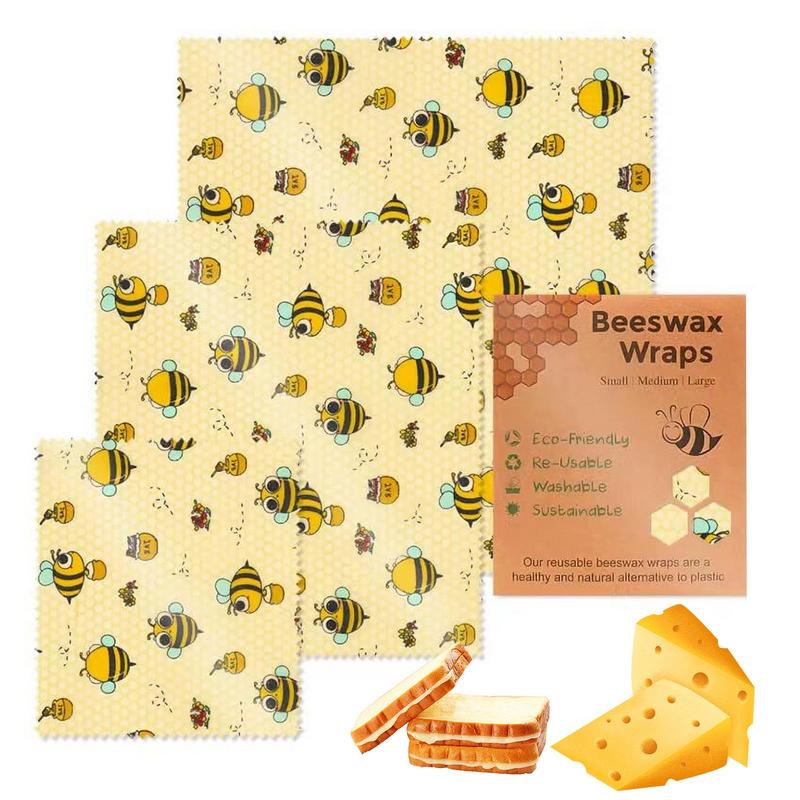 3pcs Reusable Food Fresh Keepi - Beeswax Food Cover ulasan dan harga