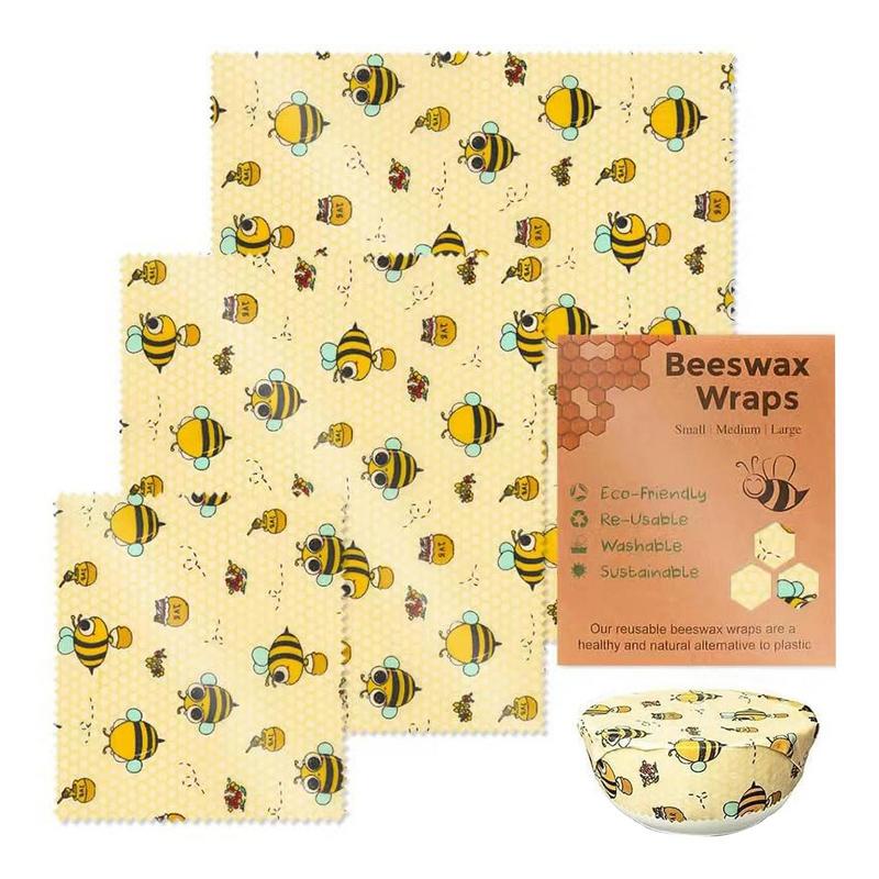 3pcs Reusable Food Fresh Keepi - Beeswax Food Cover ulasan dan harga