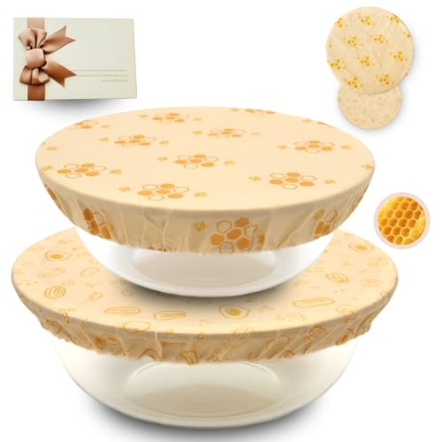 Beeswax Bowl Covers 2-Pack [10 - Beeswax Food Cover ulasan dan harga