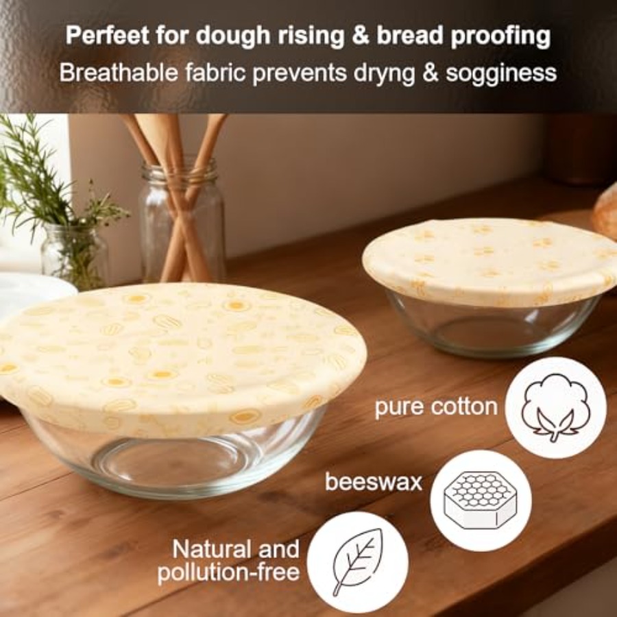 Beeswax Bowl Covers 2-Pack [10 - Beeswax Food Cover ulasan dan harga