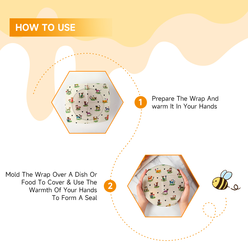 6 Packs (2S. 2M, 2L) reusable  - Beeswax Food Cover ulasan dan harga