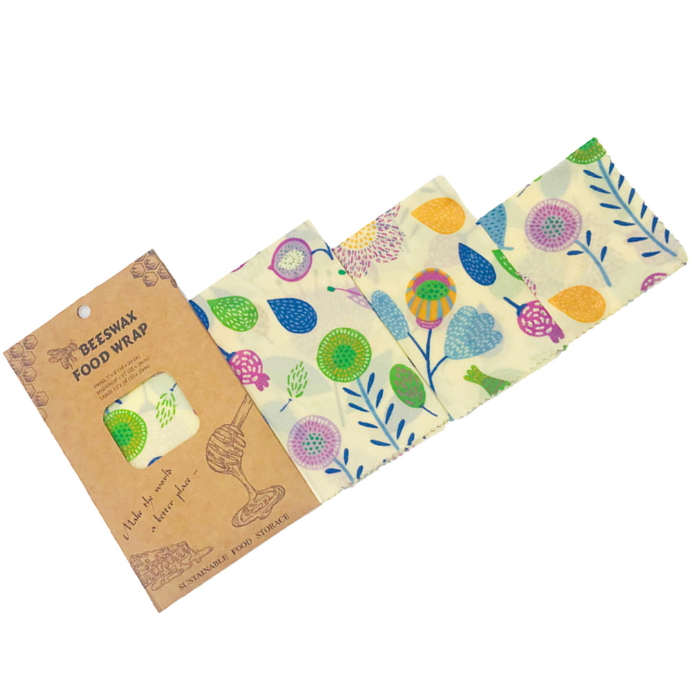 3pcs Beeswax Food Wraps Reusab - Beeswax Food Cover ulasan dan harga
