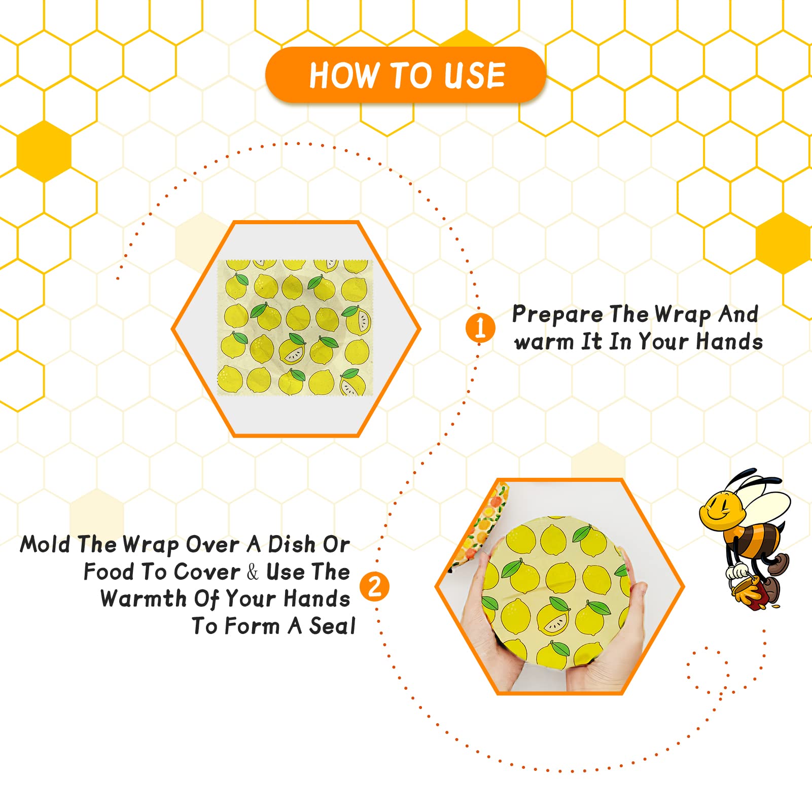 3PC/SET Beeswax Food Wraps Reu - Beeswax Food Cover ulasan dan harga