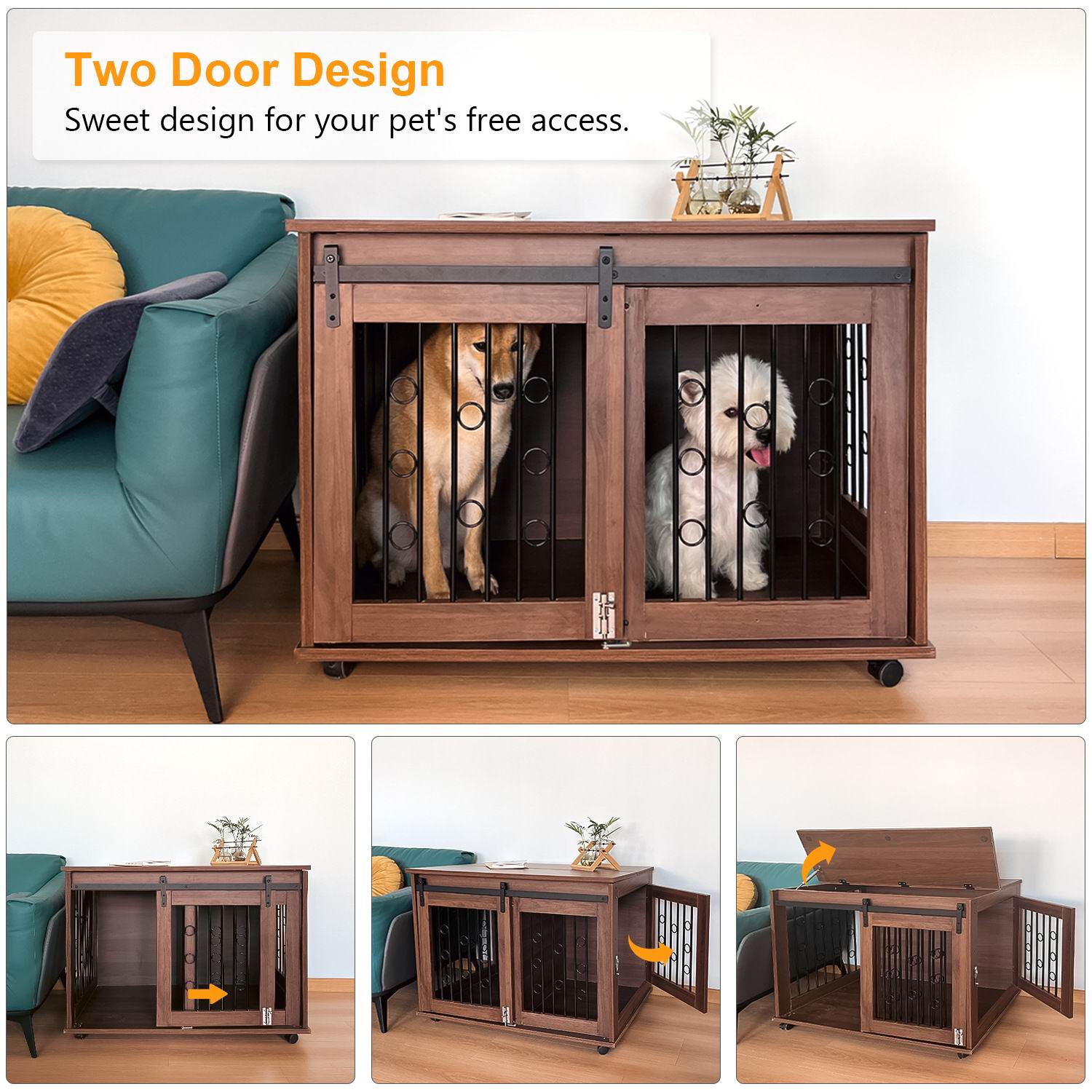 Luxury Two-Door Solid Wooden D - Sustainable Living House ulasan dan harga