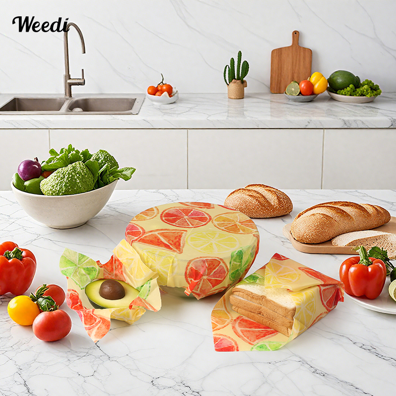 WEEDI 6PCS Plastic-Free Reusab - Beeswax Food Cover ulasan dan harga