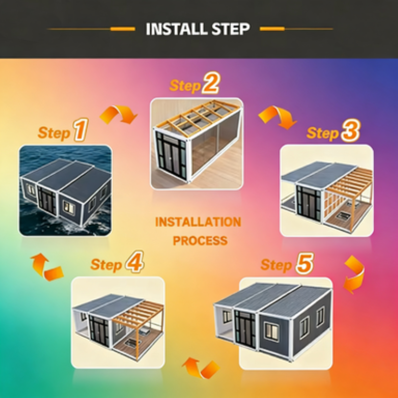 20ft 40ft Eco Friendly Modular - Sustainable Living House ulasan dan harga