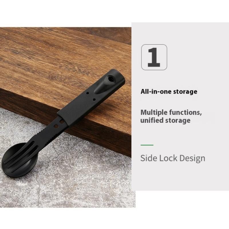 Stainless Steel Camping Tablew - Bamboo Cutlery Travel ulasan dan harga
