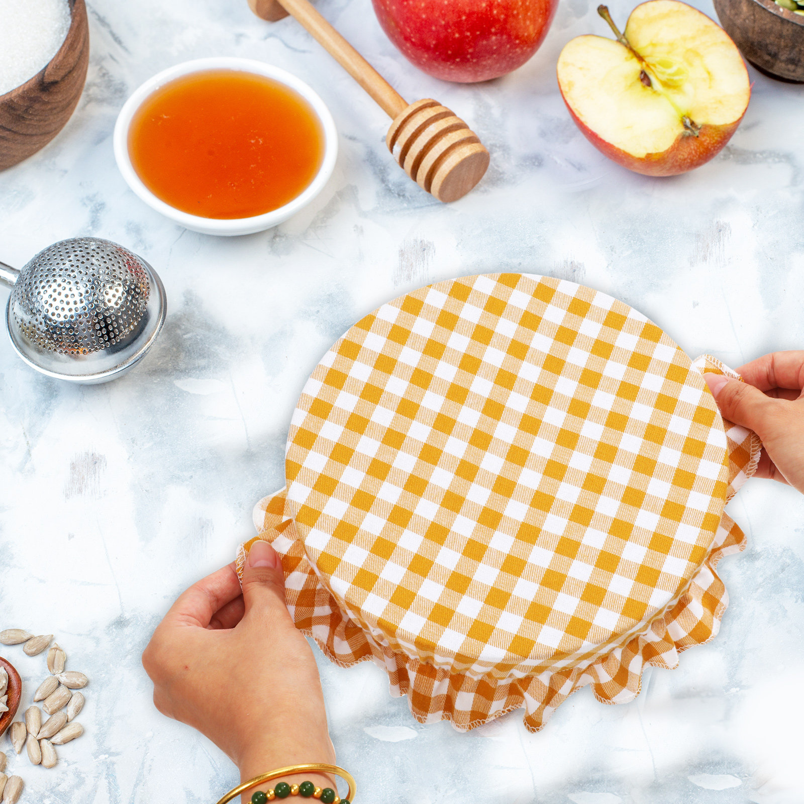 1 Set Reusable Beeswax Linen S - Beeswax Food Cover ulasan dan harga