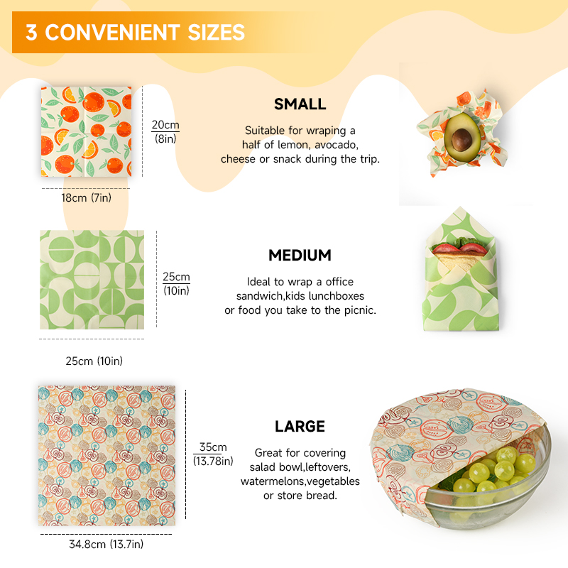6pcs refrigerator freezing saf - Beeswax Food Cover ulasan dan harga
