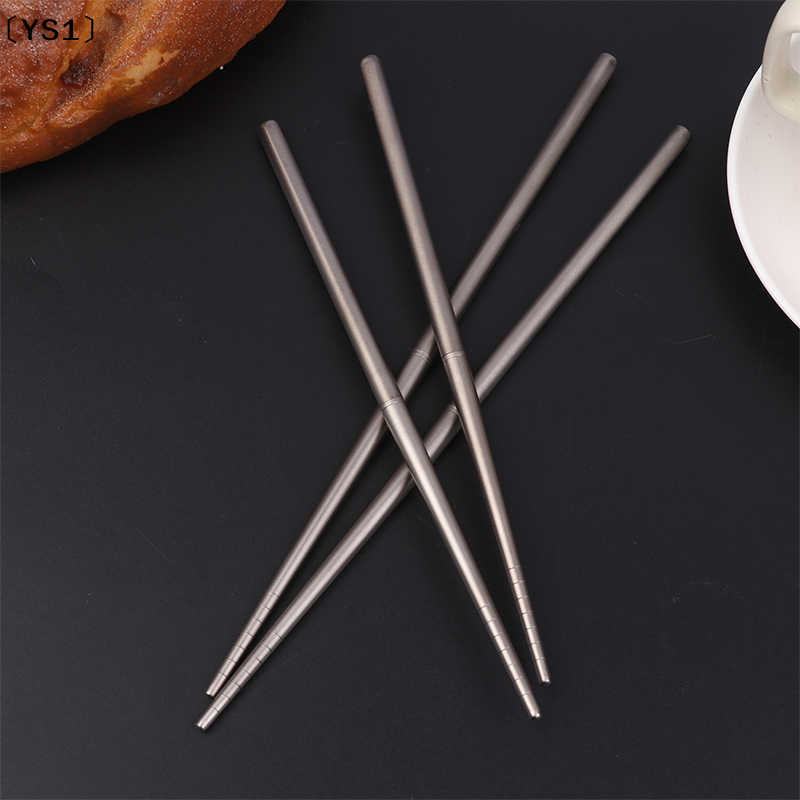 〔YS1〕1Pair Titanium Alloy Chop - Bamboo Cutlery Travel ulasan dan harga