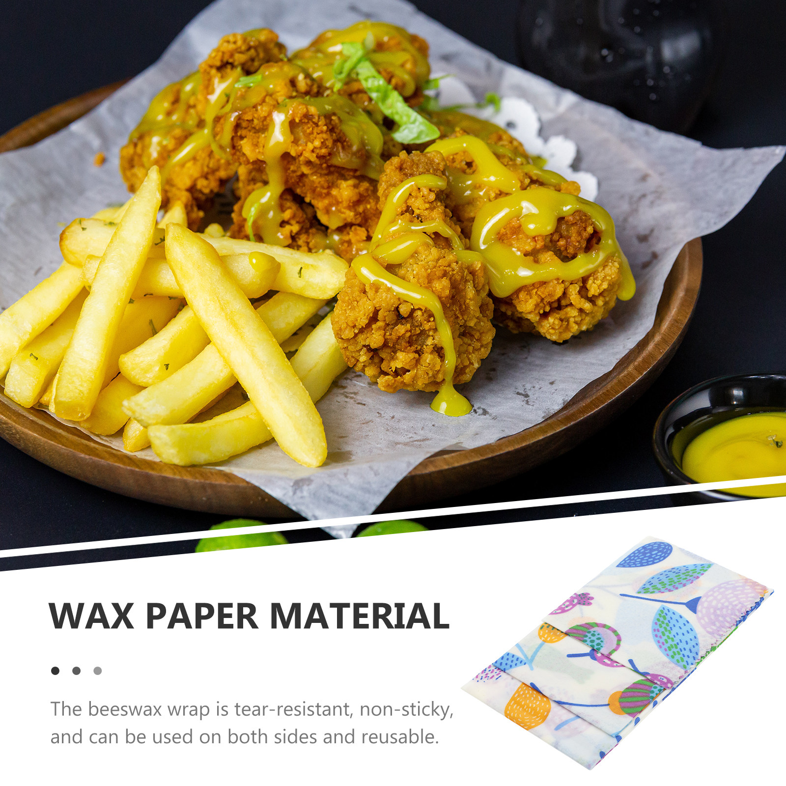 3Pcs Beeswax Wrap Set Reusable - Beeswax Food Cover ulasan dan harga